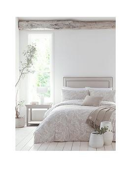 Product photograph of Drift Home Joelle Natural Duvet Cover Set from very.co.uk