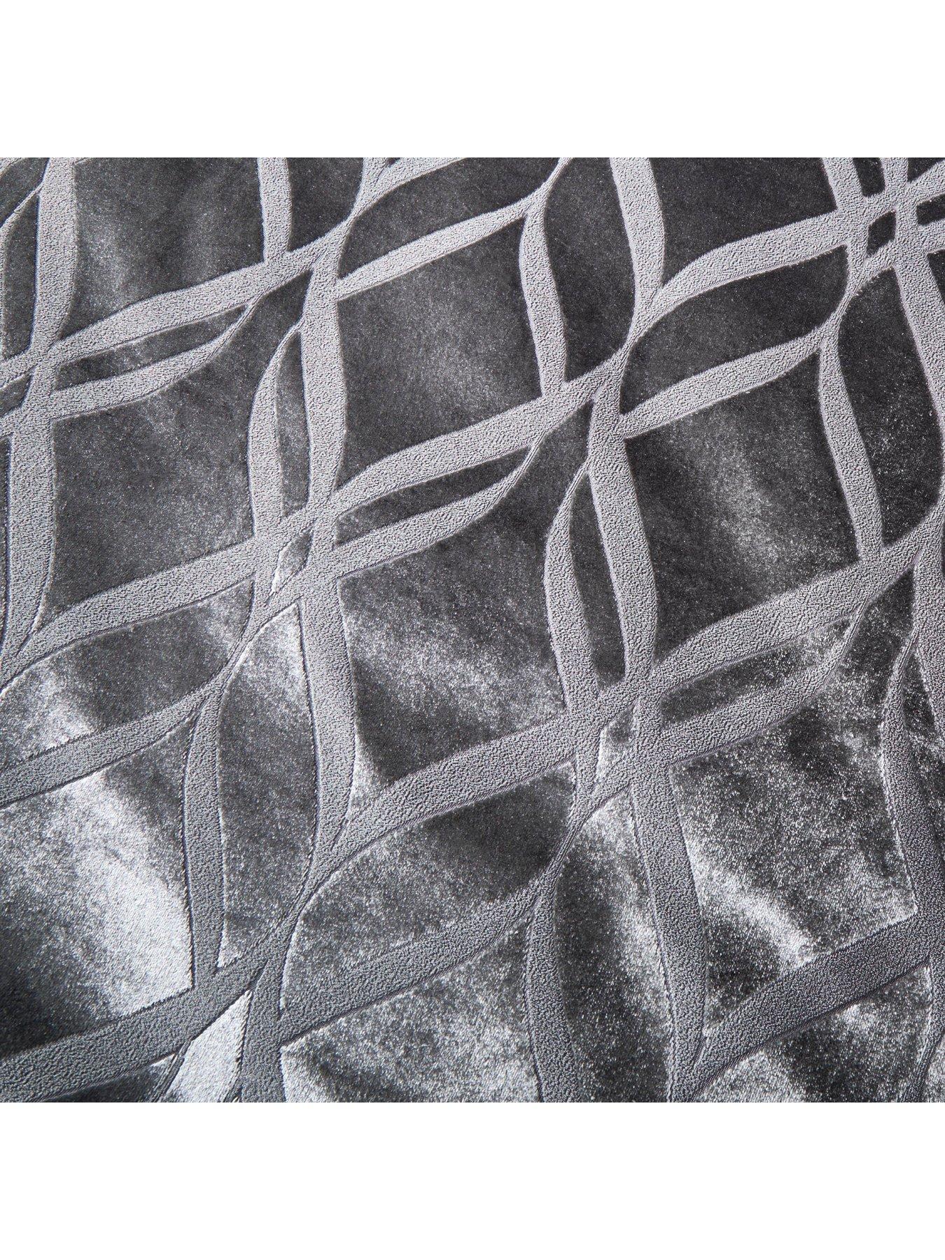 Image 4 of 4 of Soiree Belfort Jacquard Duvet Cover Set - Grey