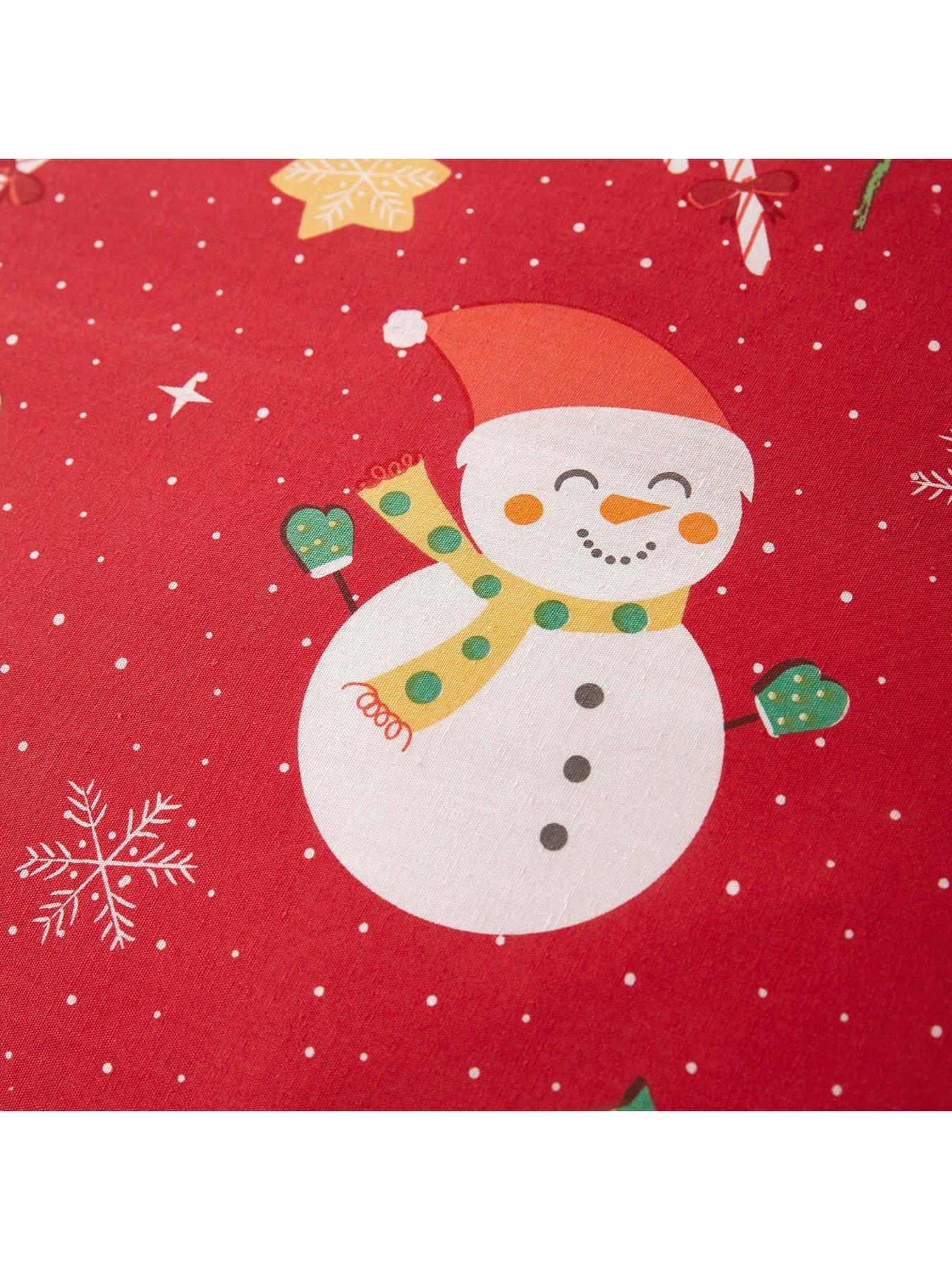 Image 4 of 4 of Fusion Elf and Santa Christmas Duvet Cover Set - Red