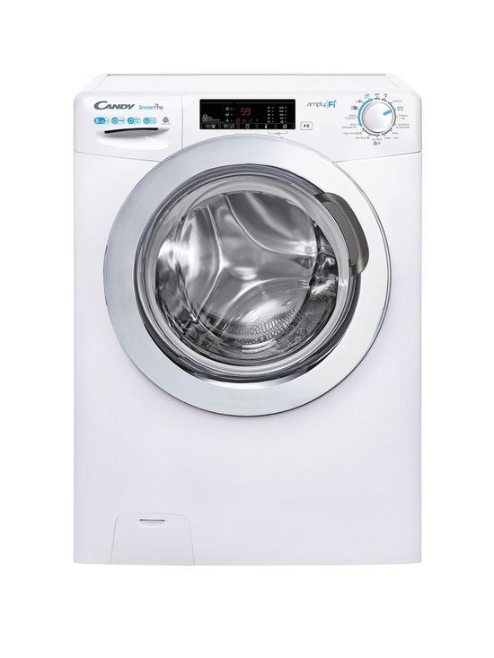 front image of candy-smart-pro-csow4853twce-freestanding-washer-dryer-wifi-connected-8-kg5-kg-load-1400-rpm--nbspwhite