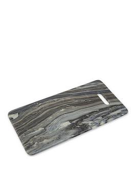 Product photograph of Premier Housewares Black Marble Chopping Board from very.co.uk