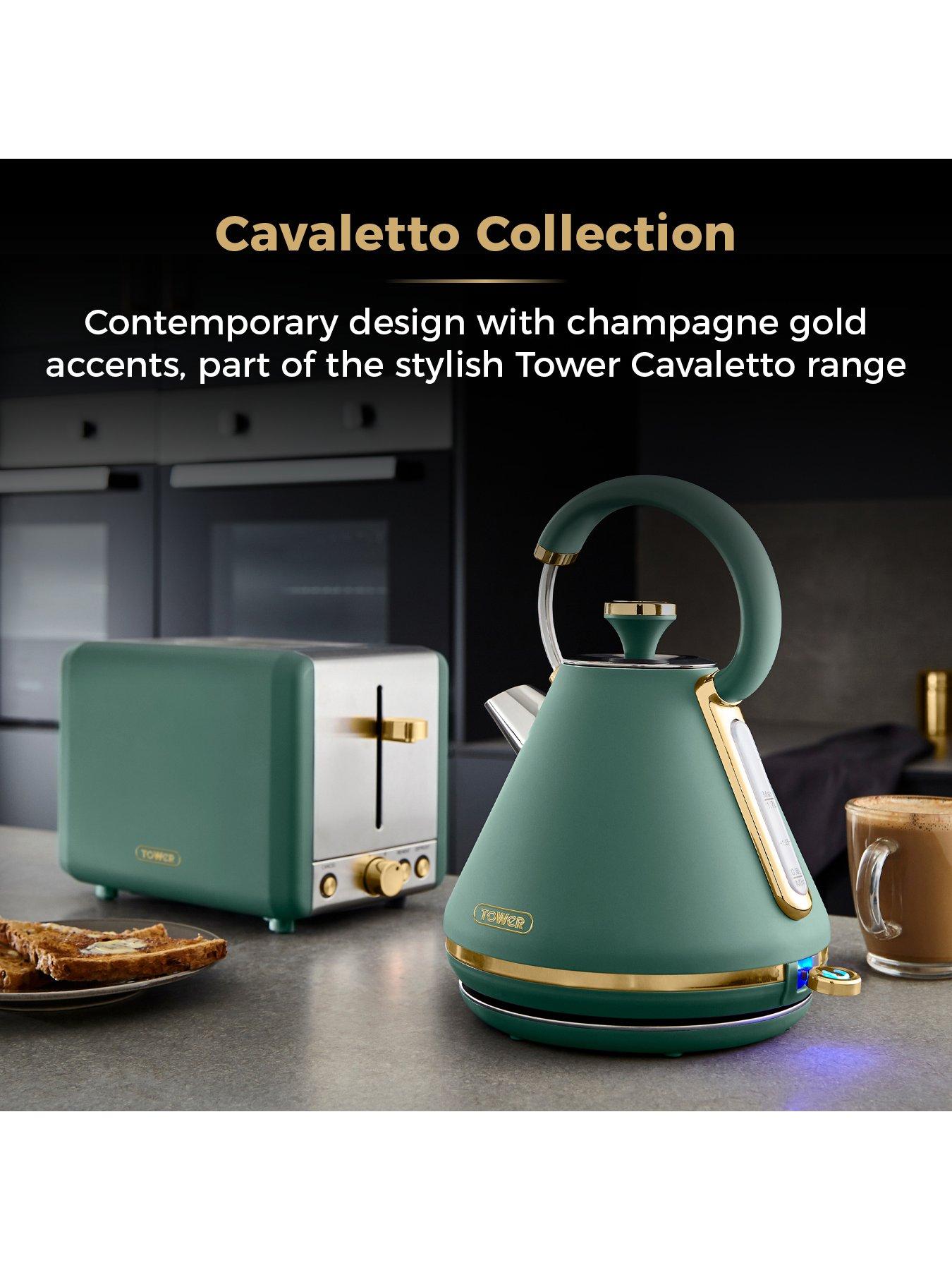 Tower Cavaletto 1.7L 3kW Pyramid Kettle Jade Very