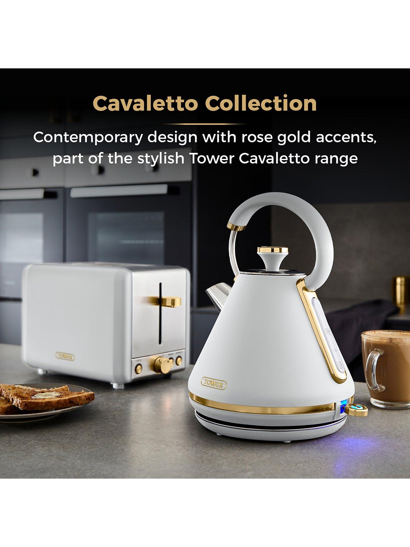 Image 3 of 6 of Tower Cavaletto 850W 2-Slice Toaster&nbsp;- Optic White