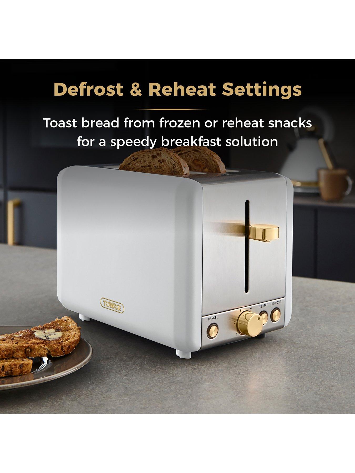 Image 5 of 6 of Tower Cavaletto 850W 2-Slice Toaster&nbsp;- Optic White