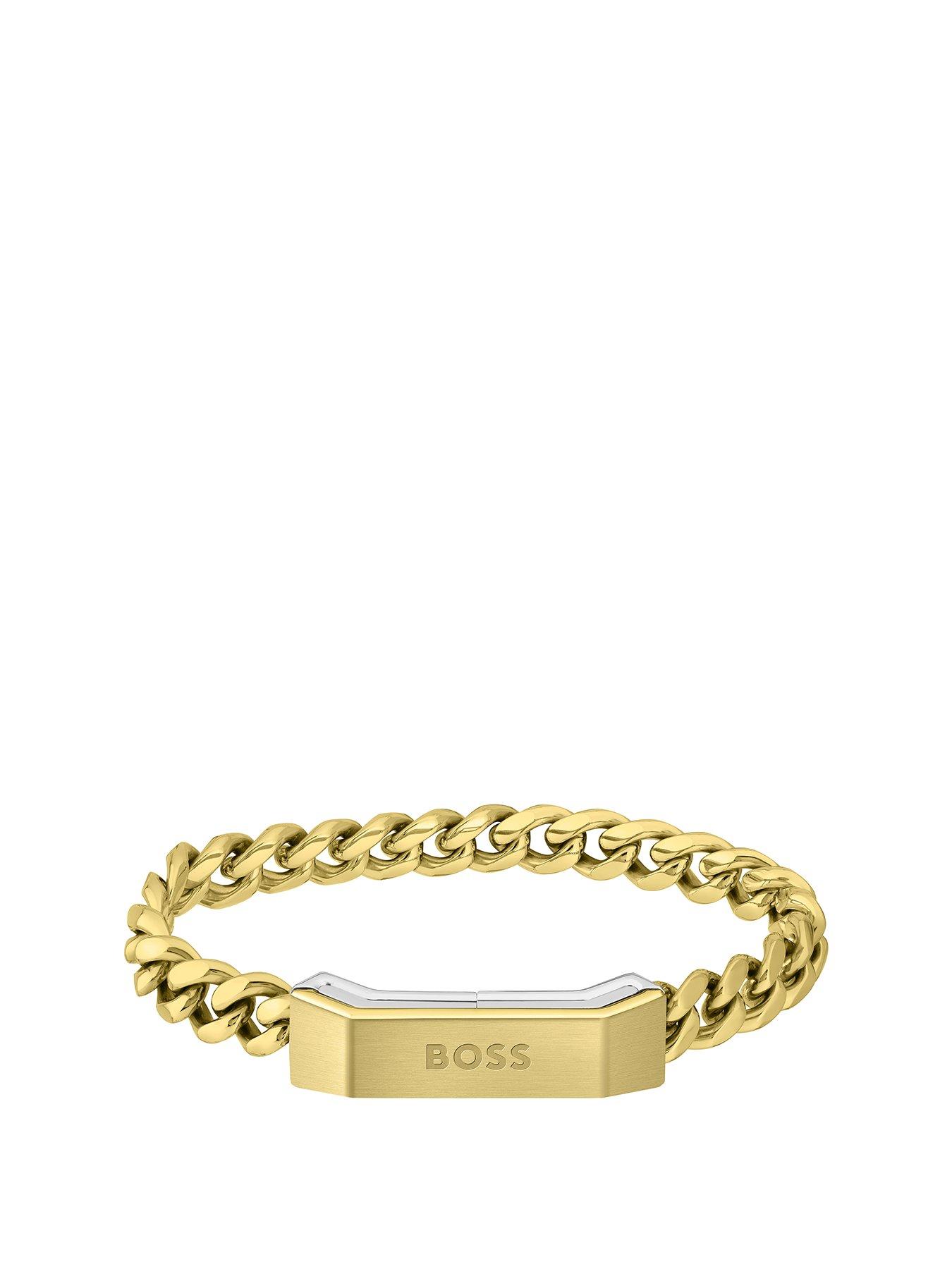 Product photograph of Boss Gents Carter Chain Bracelet from very.co.uk