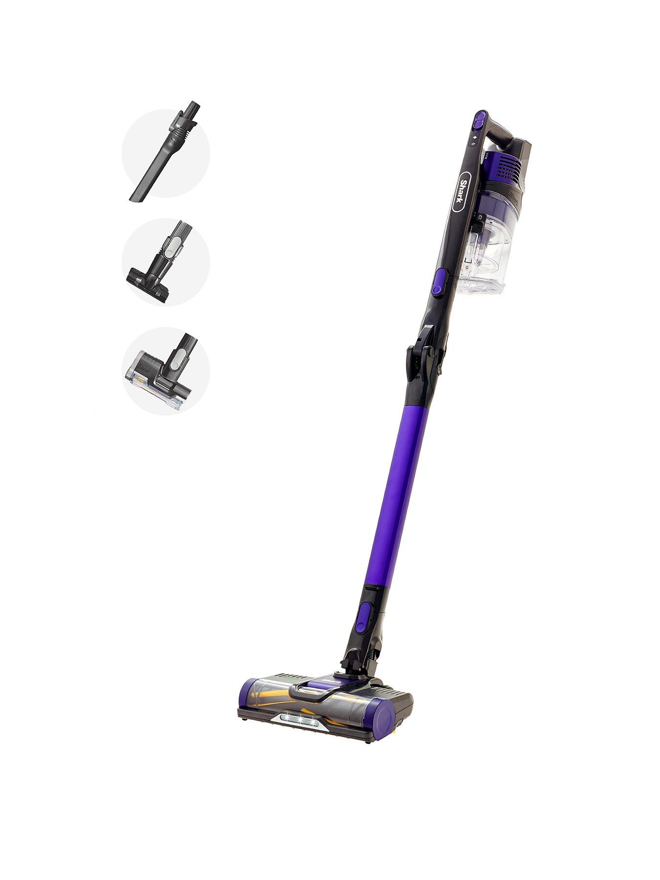 Product photograph of Shark Cordless Stick Vacuum With Anti Hair-wrap And Flexology With Pet Brush 40 Mins - Iz202ukt from very.co.uk