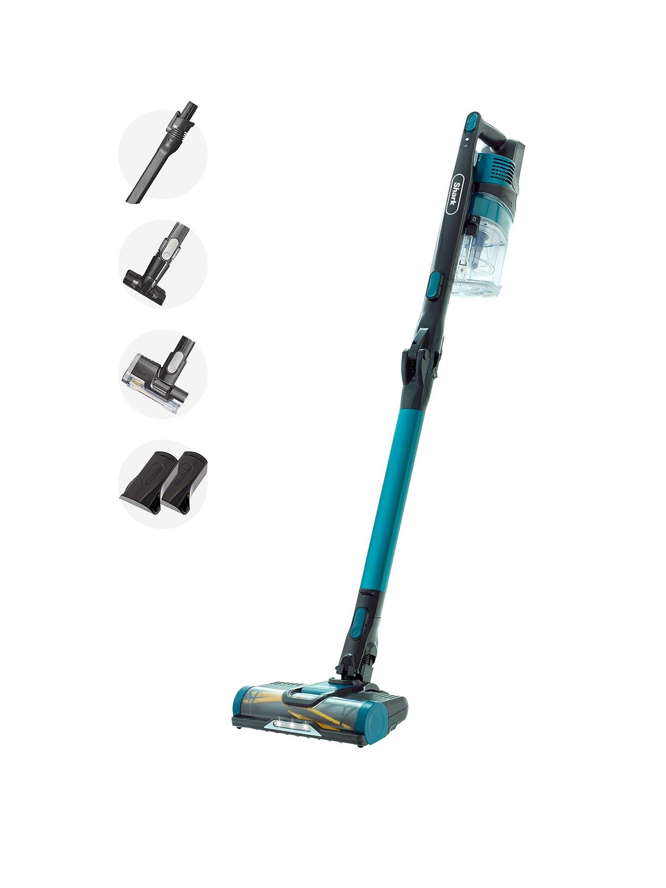 Product photograph of Shark Cordless Stick Vacuum With Anti Hair-wrap And Flexology With Pet Brush 80 Mins - Iz252ukt from very.co.uk