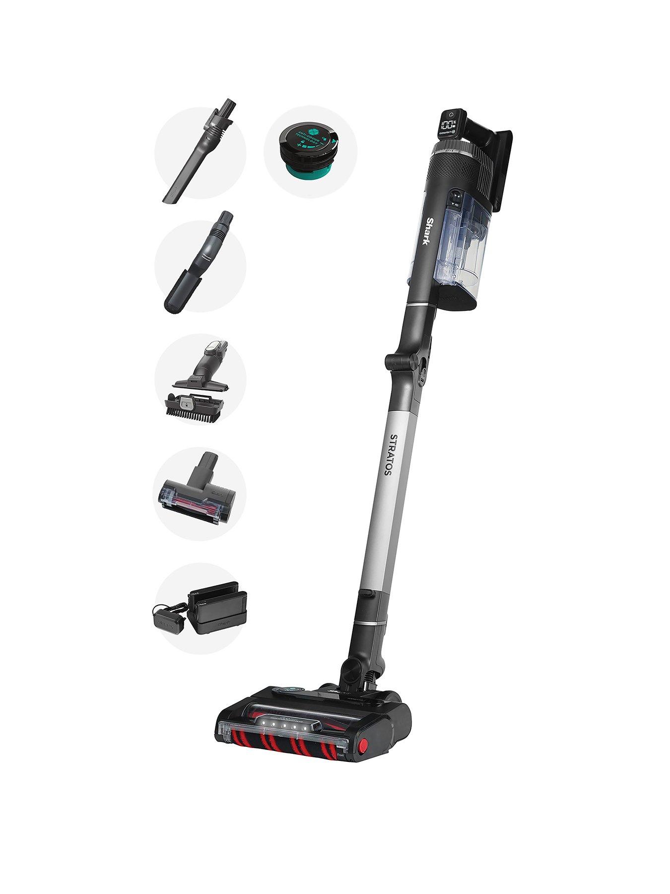 Shark Stratos Cordless Stick Vacuum with Anti Hair-Wrap Powerfins Technology and Flexology True Pet brush 120 mins IZ420UKT