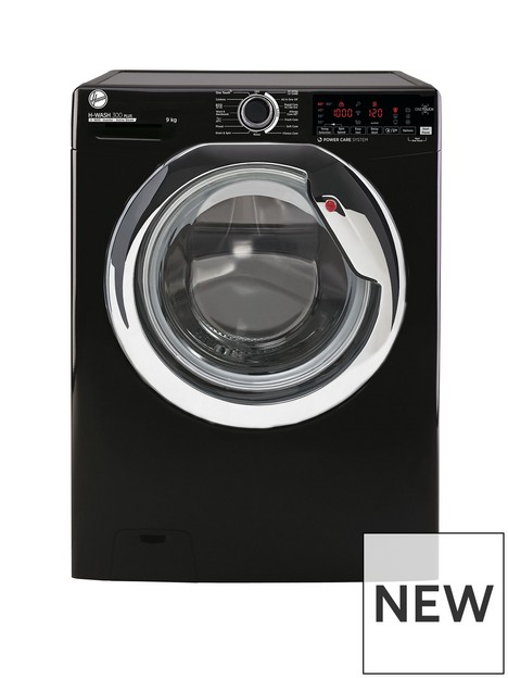 hoover-h-wash-300-h3ws-69tamcbe-80-freestanding-washing-machine-9kg-1600-rpm-smart-connectivity--nbspblack-with-chrome-door