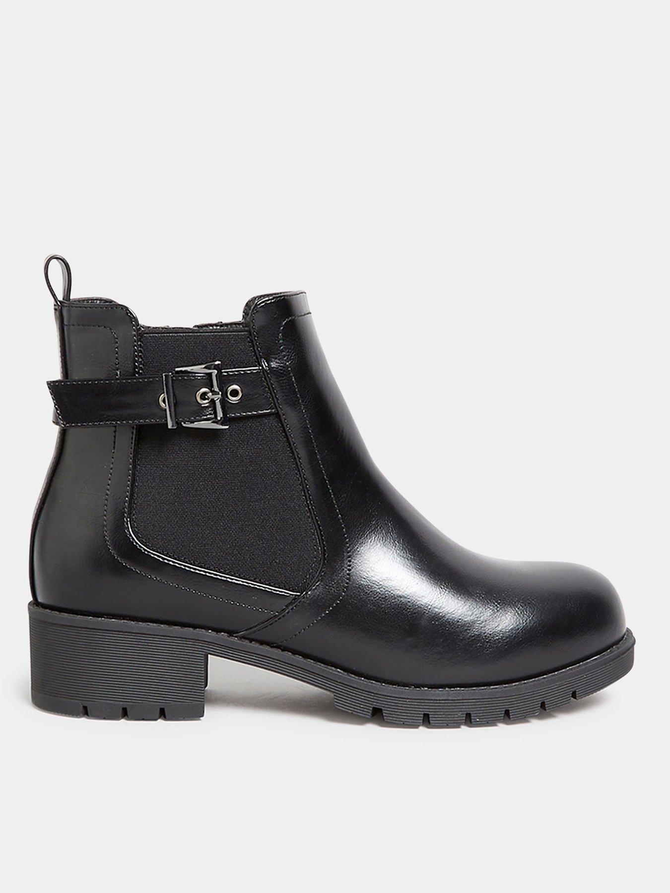 Extra wide 2025 black boots