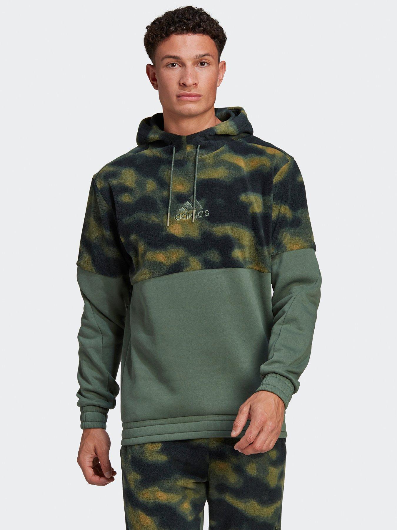 adidas Polar Fleece Nature Hoodie | very.co.uk