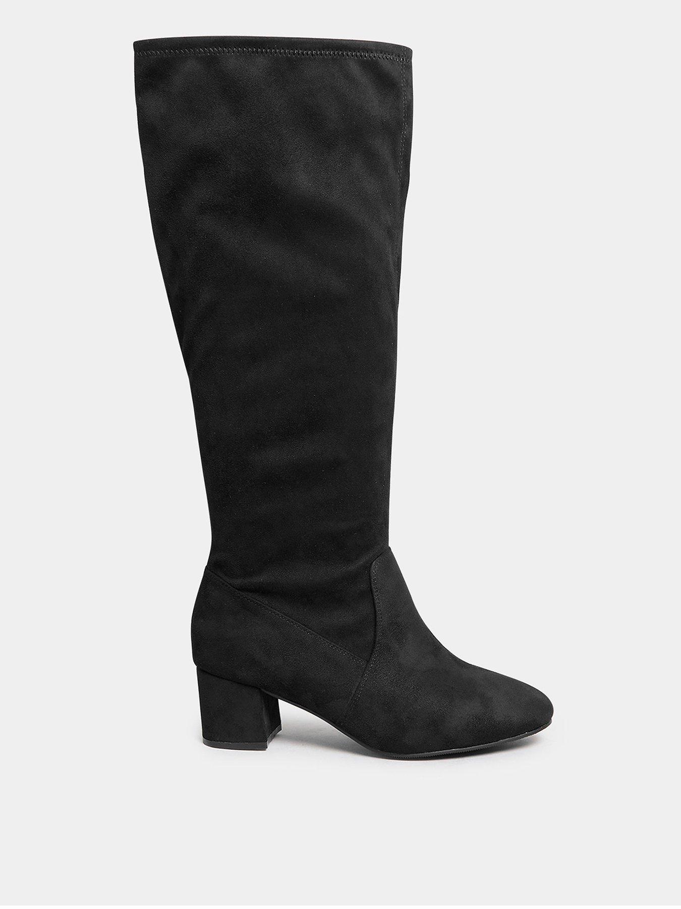 Extra wide calf on sale knee high boots uk