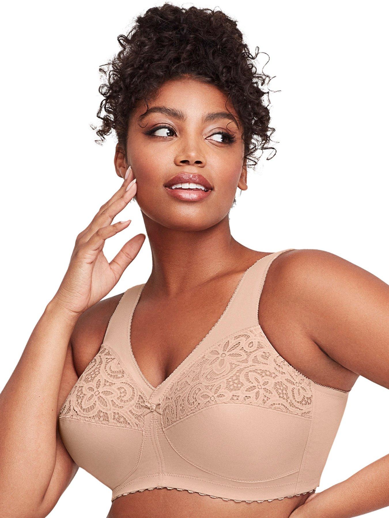 Glamorise Magiclift Non Wire Original Support Bra Black Very
