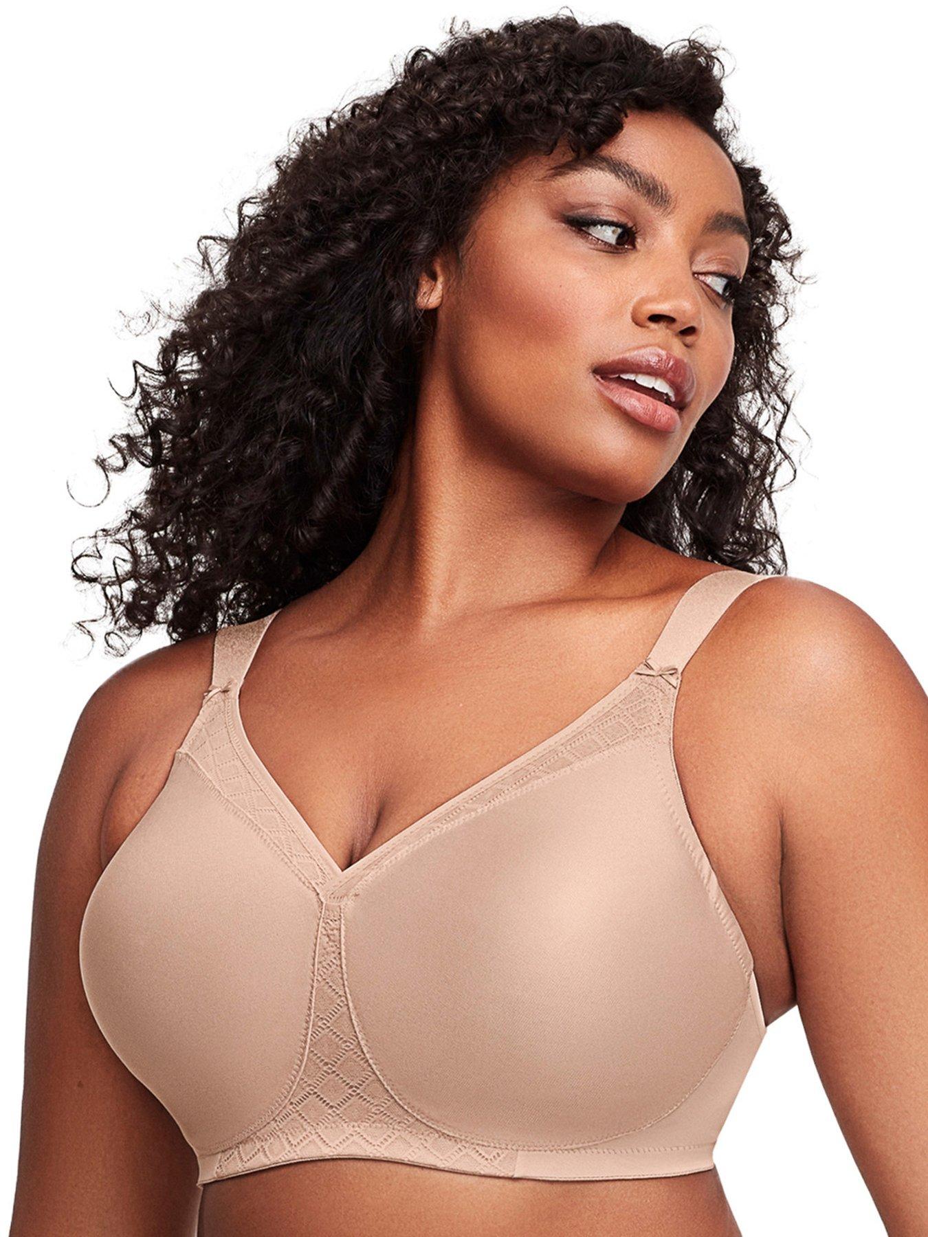 Glamorise Womens Plus-Size T-Shirt Bra with Seamless Straps : :  Clothing, Shoes & Accessories