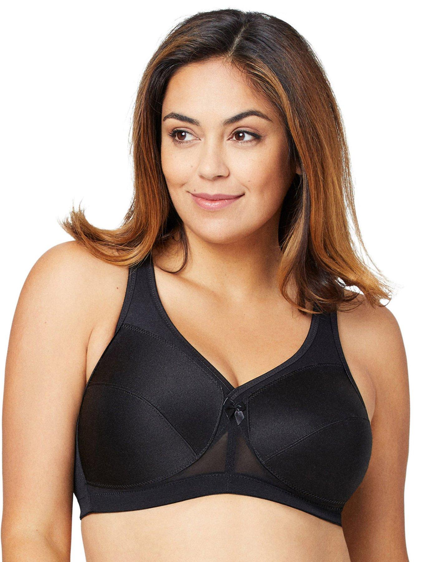 Image 3 of 6 of Glamorise Magiclift Non Wire Active Sports Bra - Black