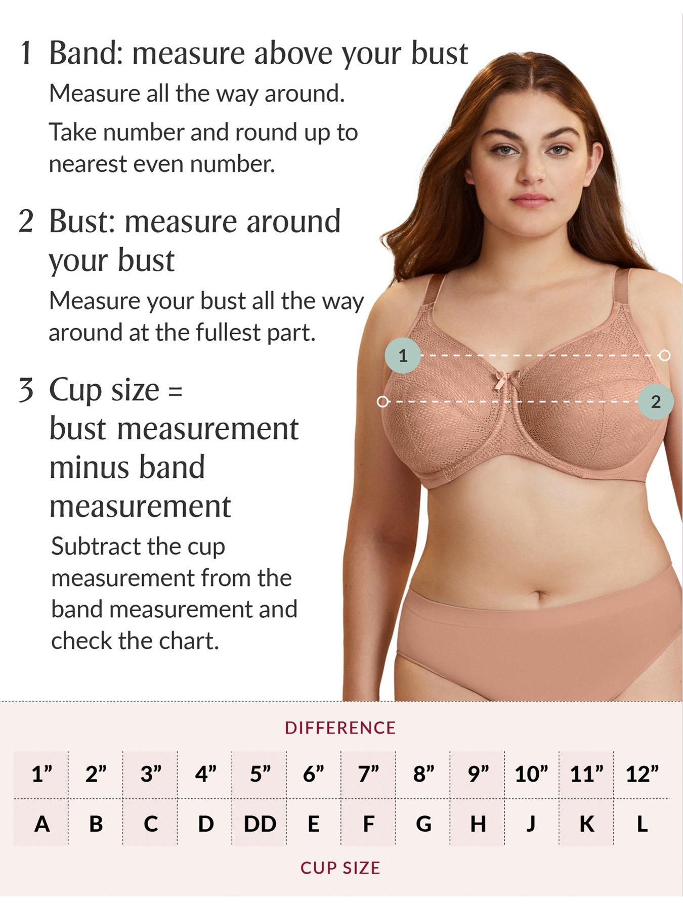 The average bra cup size is DD / E / F. - Storm in A-G Cup