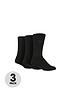  image of pringle-3pk-bamboo-leisure-hybrid-boot-sock-socks-black