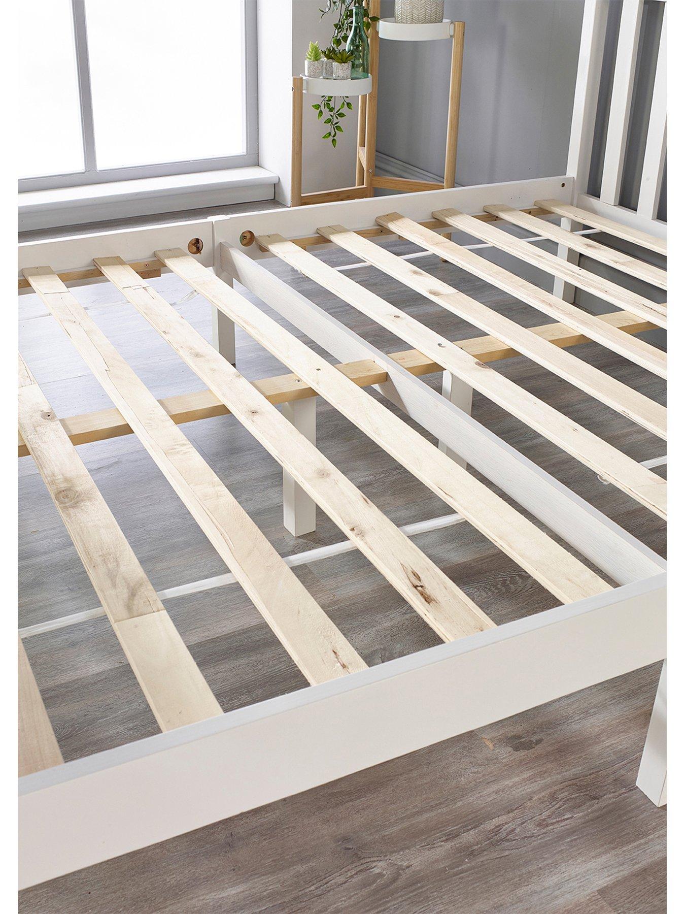 Image 4 of 4 of undefined Clayton Wooden Bed Frame with Mattress Options (Buy &amp; SAVE!) - White