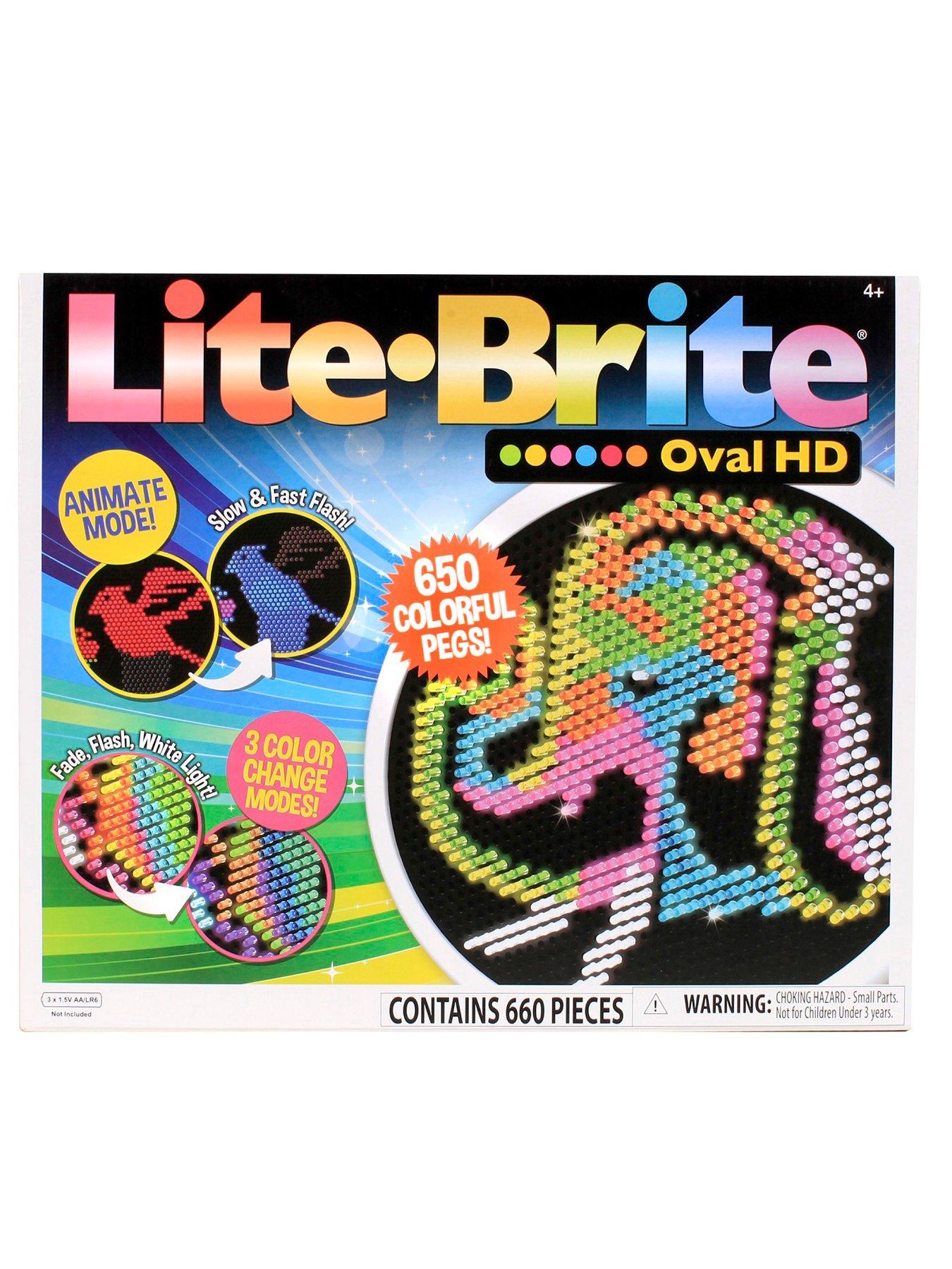 Lite-Brite Creative Artist Toy : 160 Color Pegs : Hasbro 1967