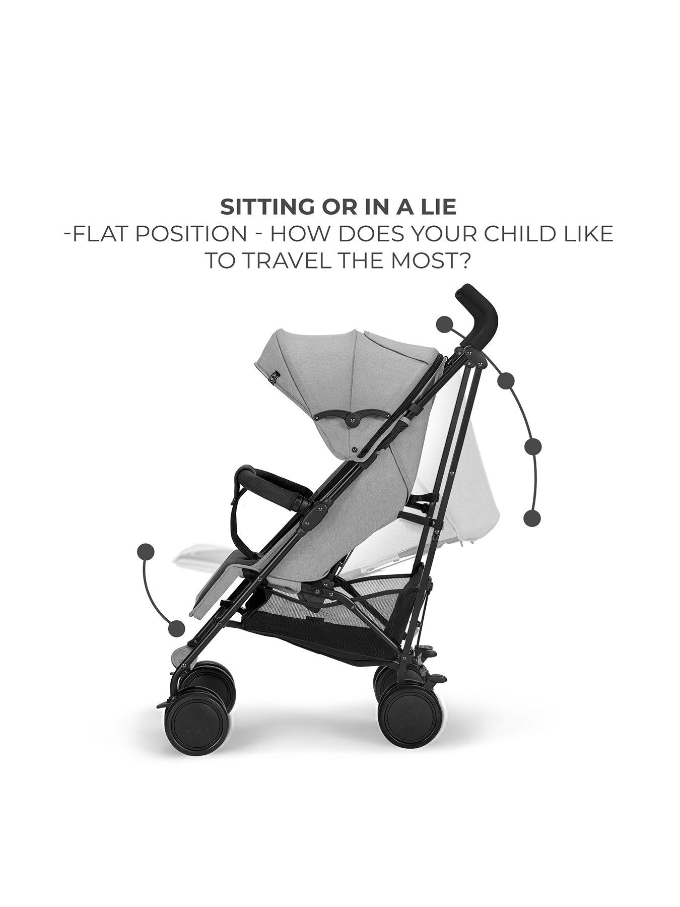 Lie store flat stroller