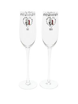 Product photograph of Enchanting Disney The Nightmare Before Christmas Toasting Glasses from very.co.uk