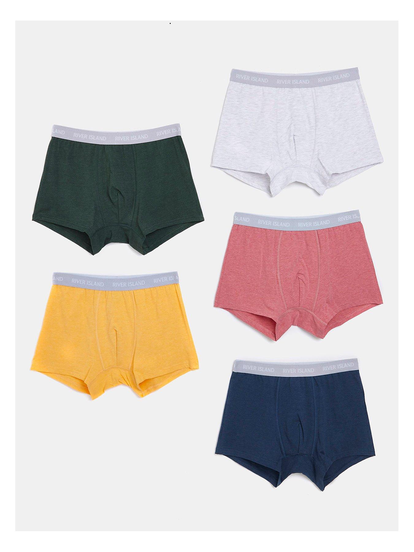 undefined Colour Pack Marl Rib Waistband 5 Pack - Multi
