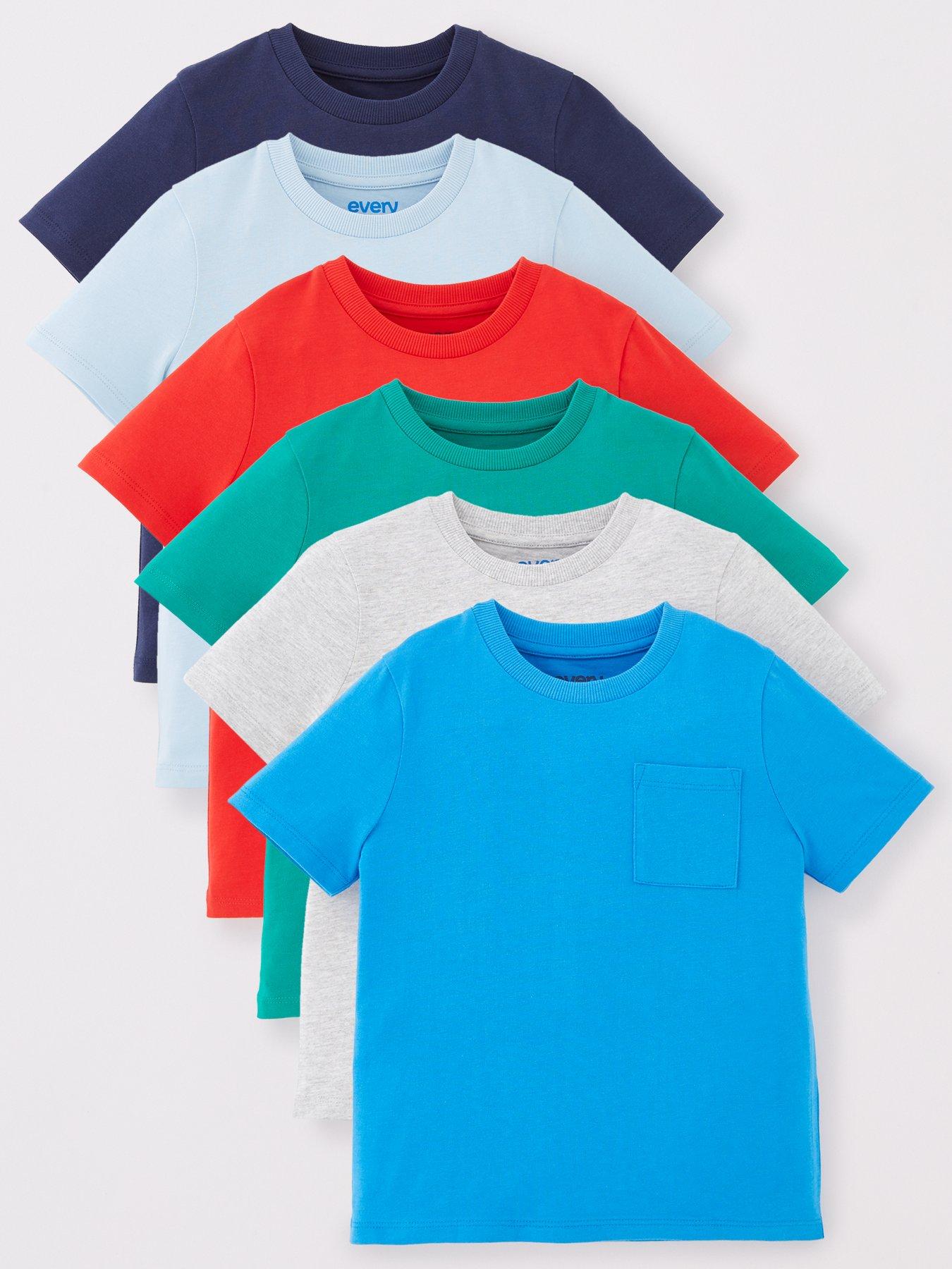 Boys plain t shirts discount