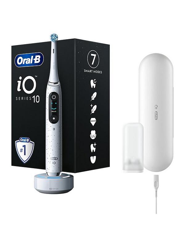 Image 1 of 3 of Oral-B iO10 Electric Toothbrush -&nbsp;Stardust White