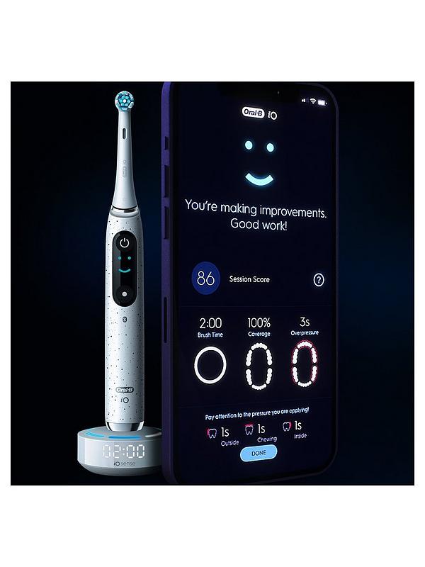Image 2 of 3 of Oral-B iO10 Electric Toothbrush -&nbsp;Stardust White
