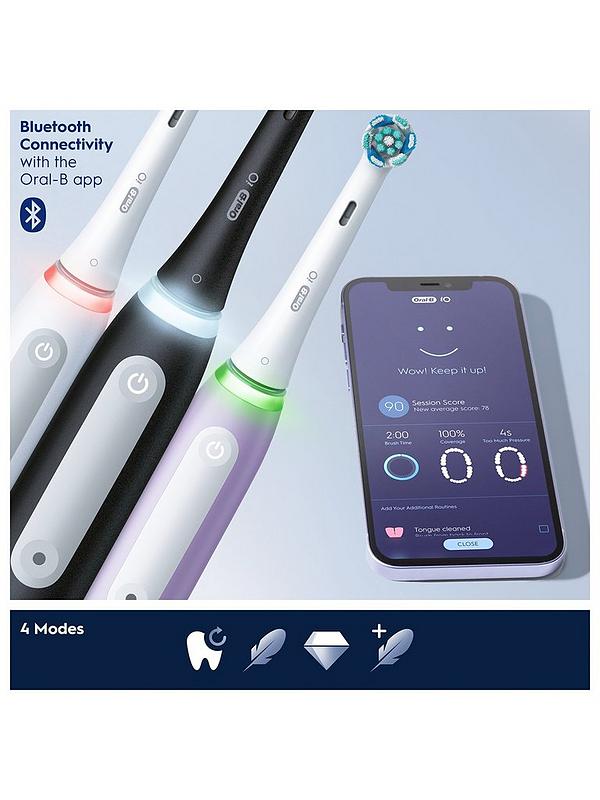 Image 3 of 5 of Oral-B iO4 Black Electric Toothbrush&nbsp;(With Free&nbsp;Travel Case)