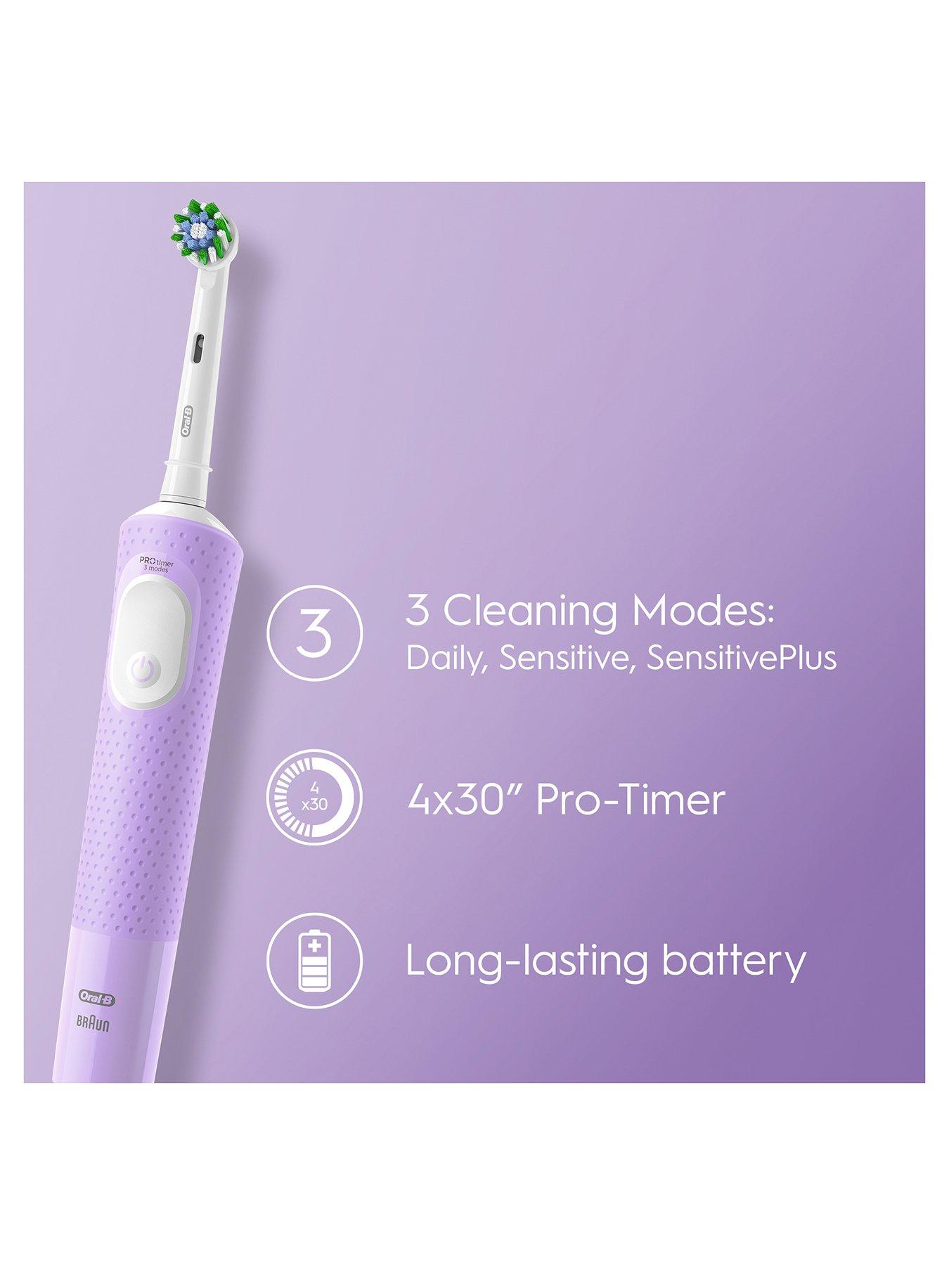 OralB Vitality PRO Lilac (+Gum Calm 75ml Paste) very.co.uk