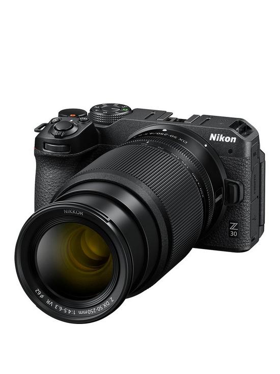 front image of nikon-z-30-lens-kit-w16-50-dx-50-250-dx