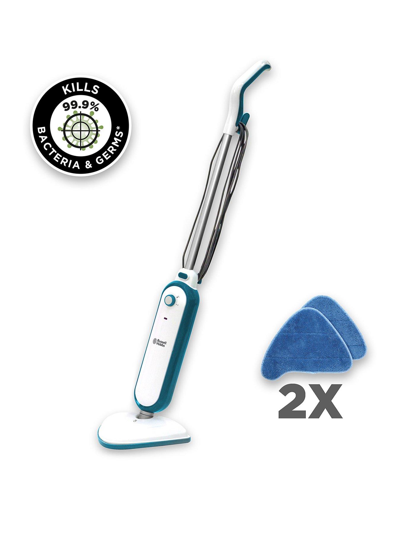 Product photograph of Russell Hobbs Rhsm1001-g Steam Amp Clean 600w Steam Mop from very.co.uk