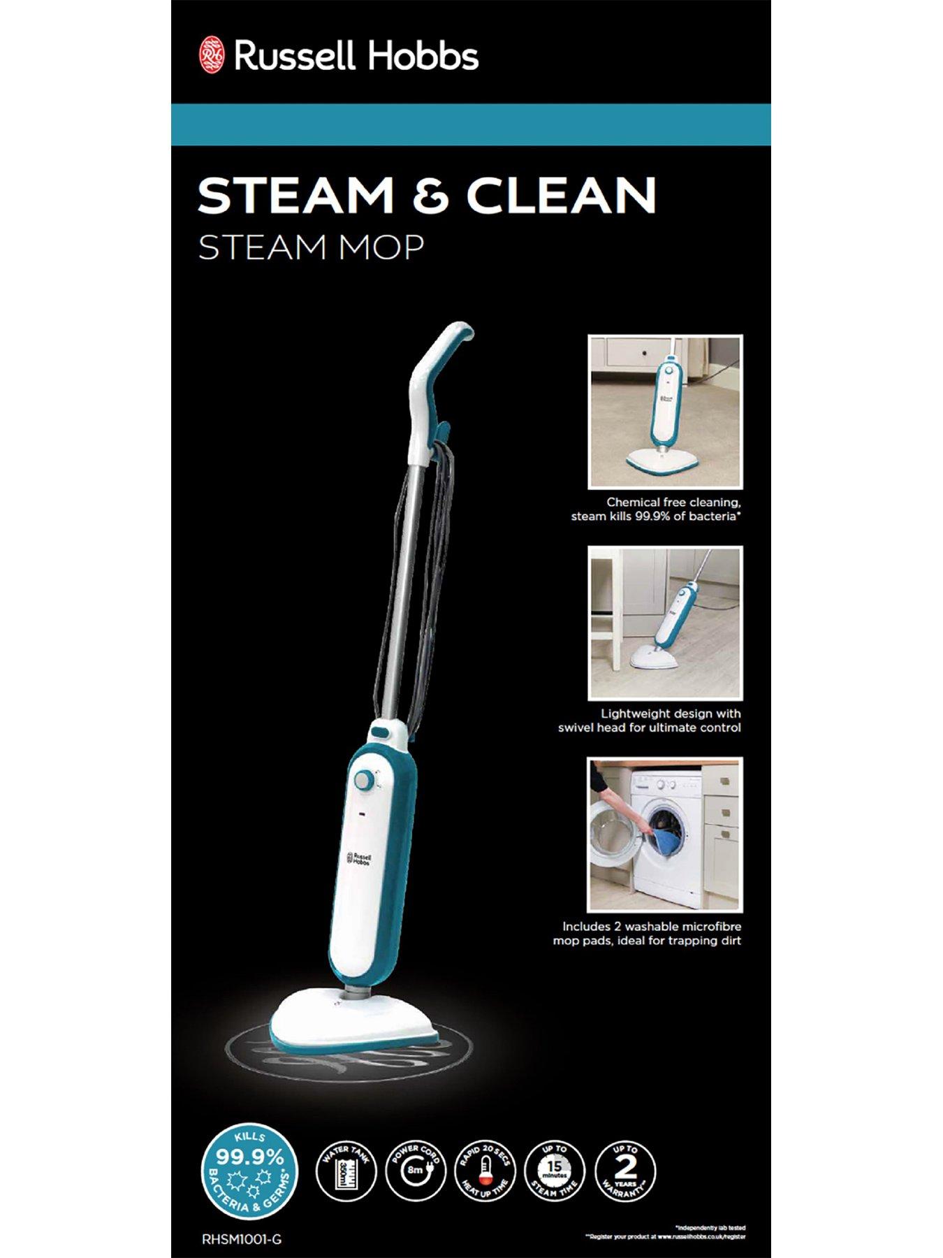 Russell Hobbs RHSM1001G Steam & Clean 600W Steam Mop very.co.uk