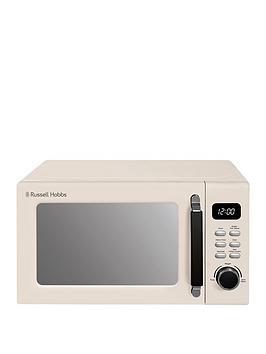Product photograph of Russell Hobbs Rhm2026c Stylevia 20-litre 800w Digital Microwave - Cream from very.co.uk