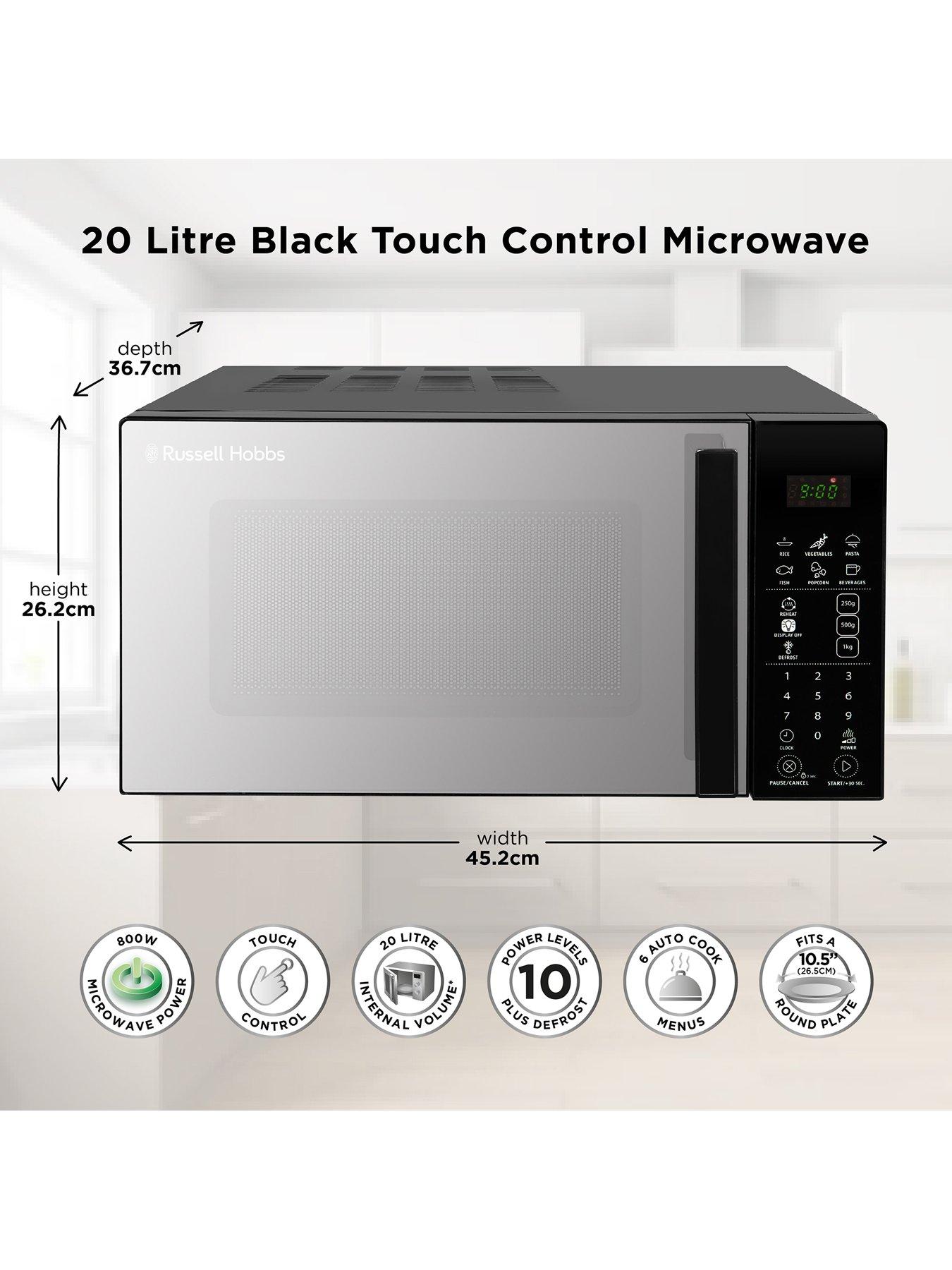 Image 2 of 7 of Russell Hobbs RHMT2004B 20-Litre 800W&nbsp;Digital Microwave