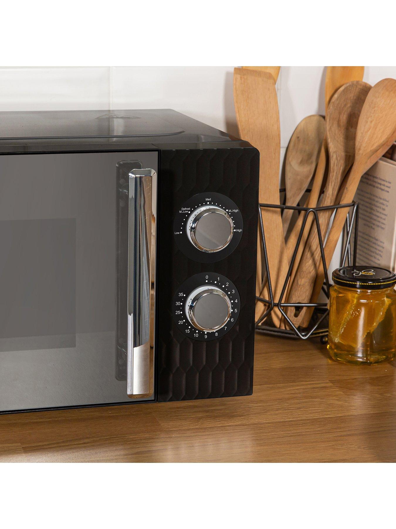 Image 5 of 6 of Russell Hobbs RHMM715B Honeycomb 17 Litre Black Manual Microwave