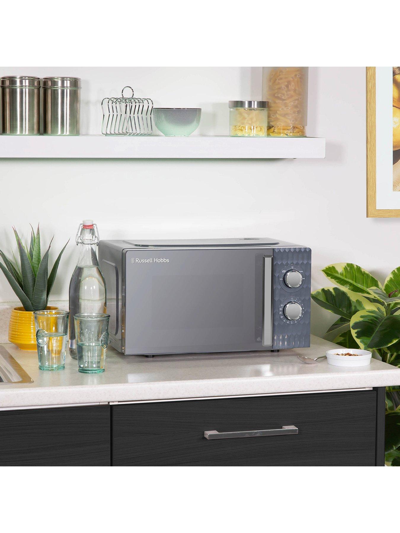 Russell Hobbs RHMM715G Honeycomb 17 Litre Grey Manual Microwave Very