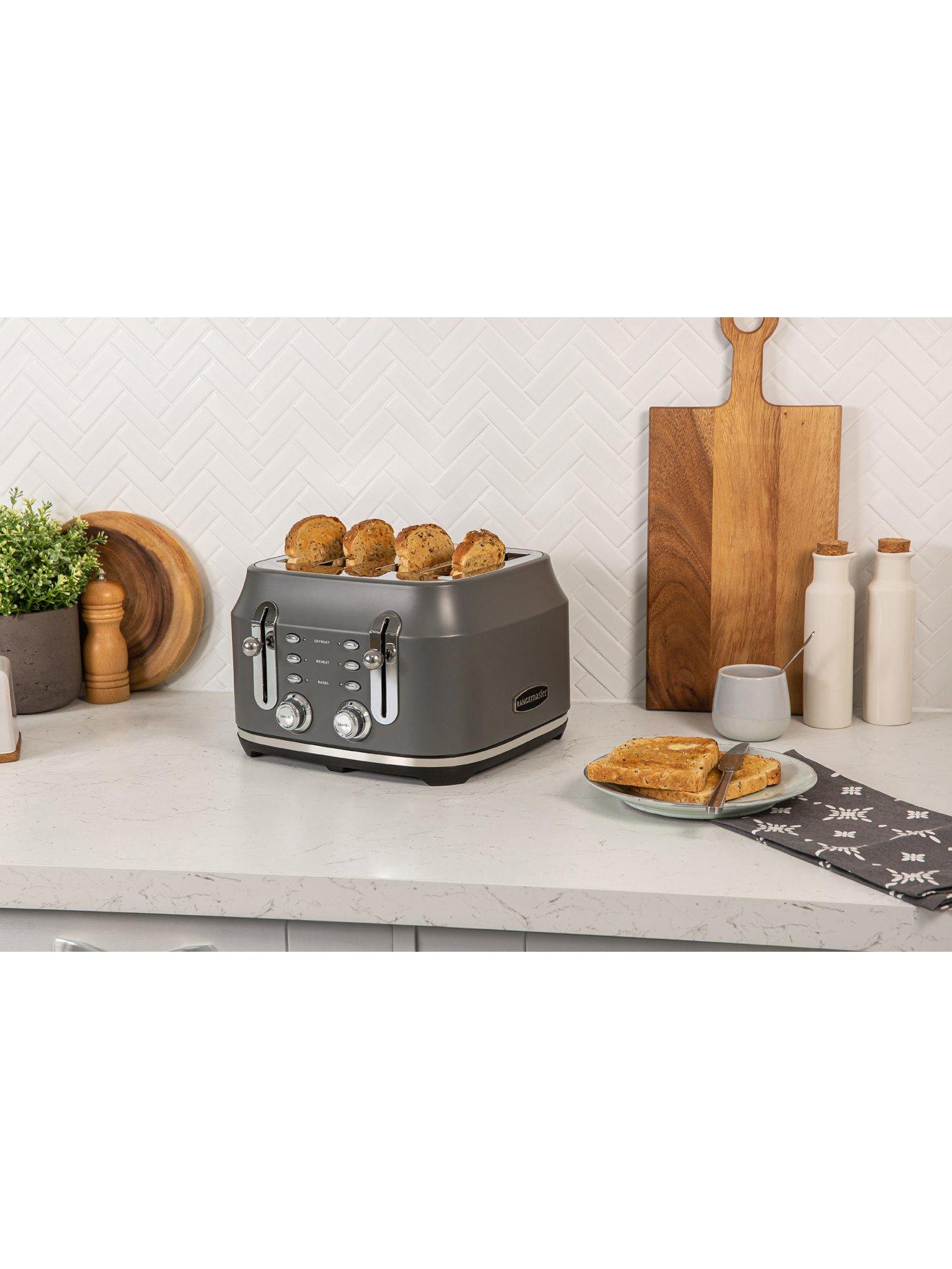 Image 4 of 6 of Rangemaster RMCL4S201GY Classic 4-Slice Toaster