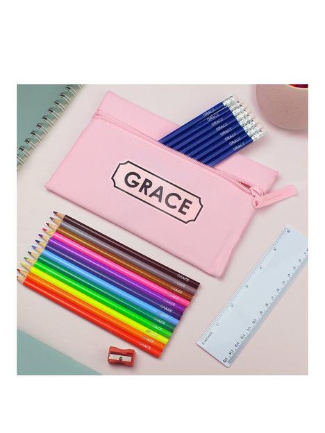 the-personalised-memento-company-pink-filled-pencil-case