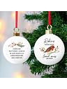 Image thumbnail 2 of 2 of The Personalised Memento Company Robin Memorial Bauble