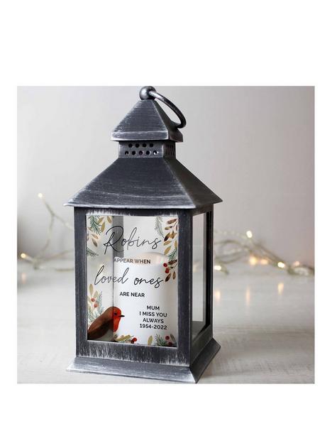 the-personalised-memento-company-robin-memorial-black-lantern