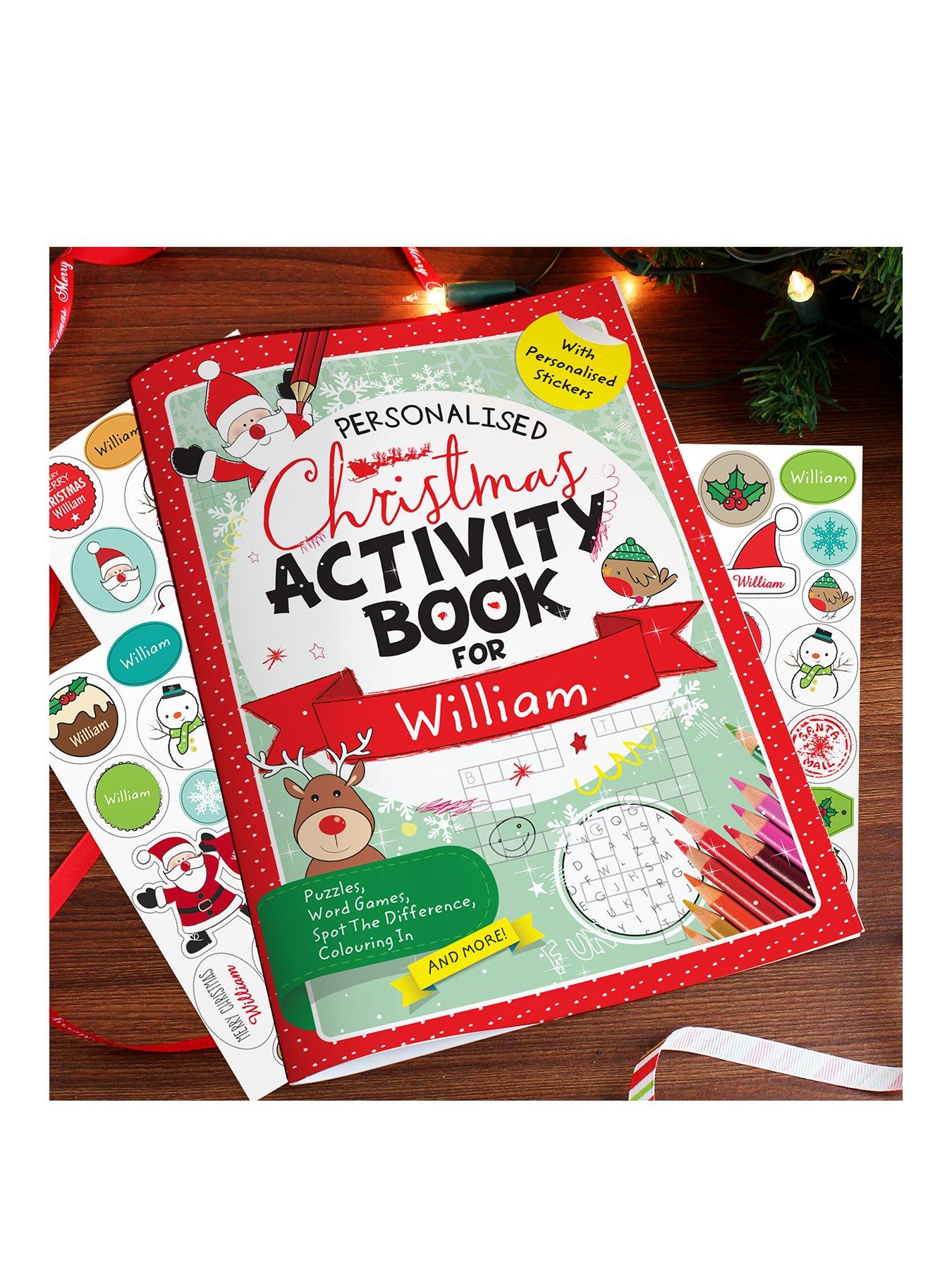 Image 1 of 4 of The Personalised Memento Company Christmas Activity Book
