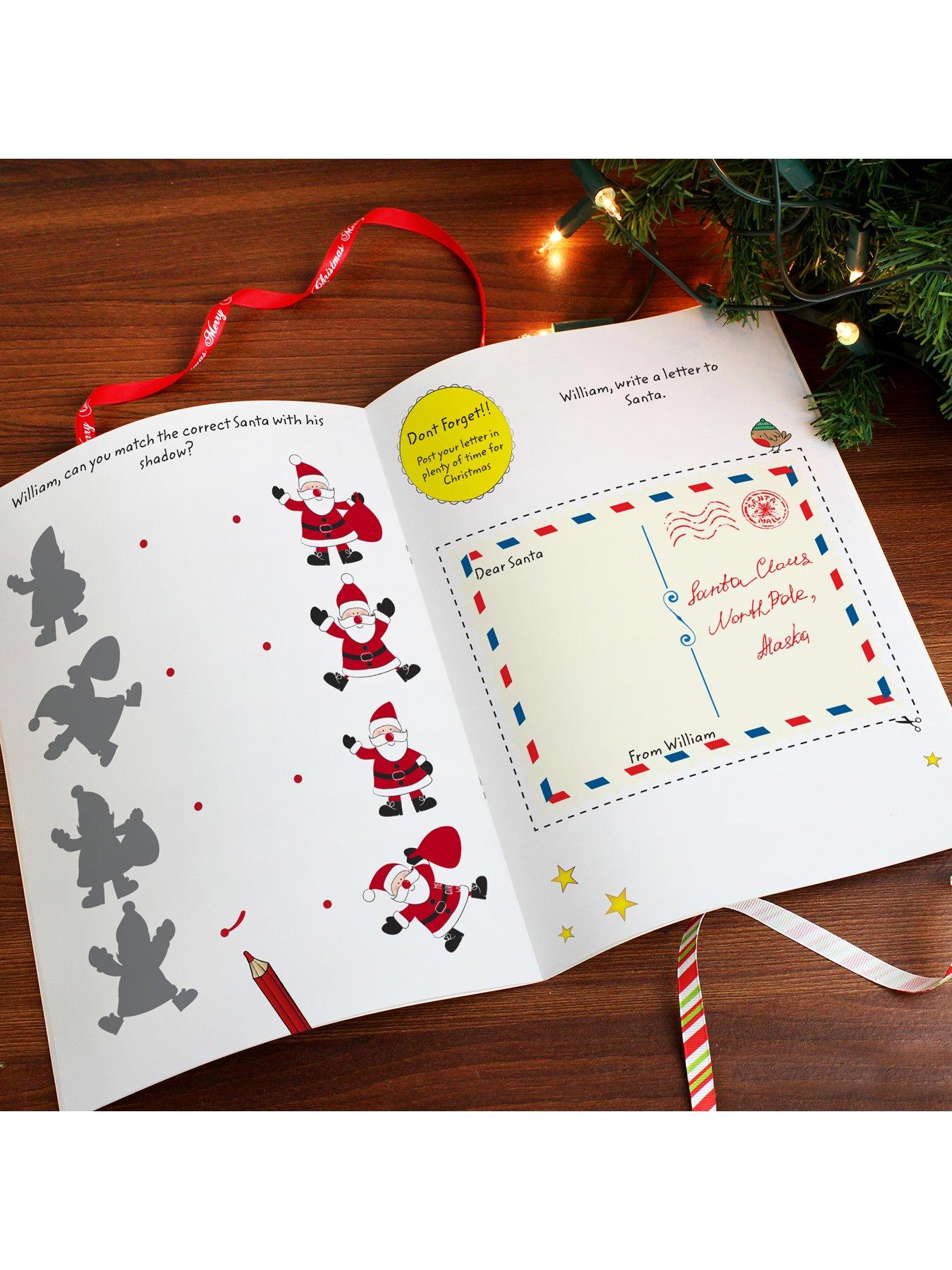 Image 2 of 4 of The Personalised Memento Company Christmas Activity Book