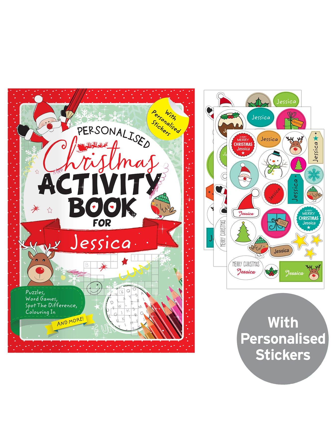Image 3 of 4 of The Personalised Memento Company Christmas Activity Book