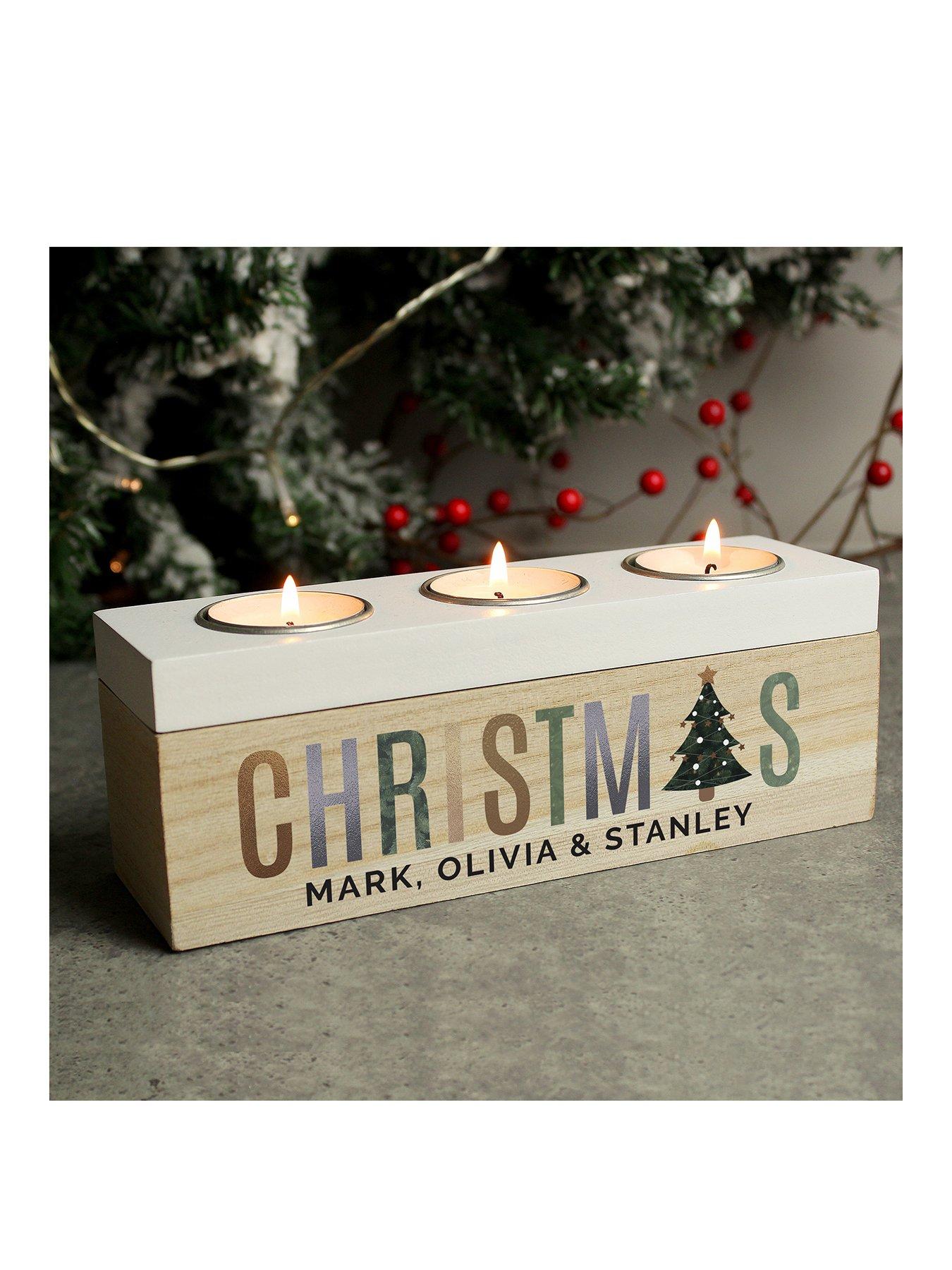 undefined Christmas Tripple Tea Light Holder