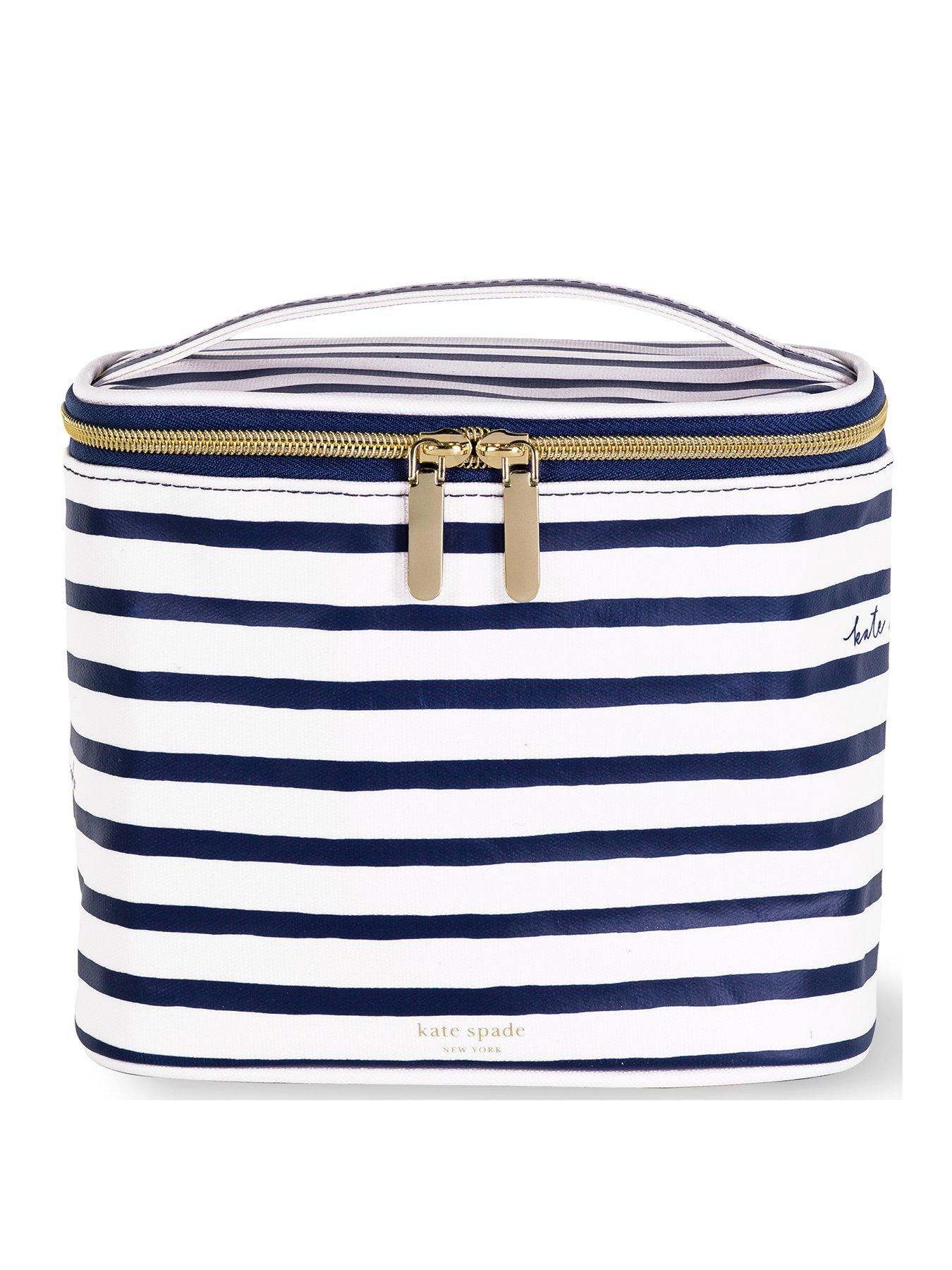 Product photograph of Kate Spade New York Lunch Tote Navy Painted Stripe from very.co.uk