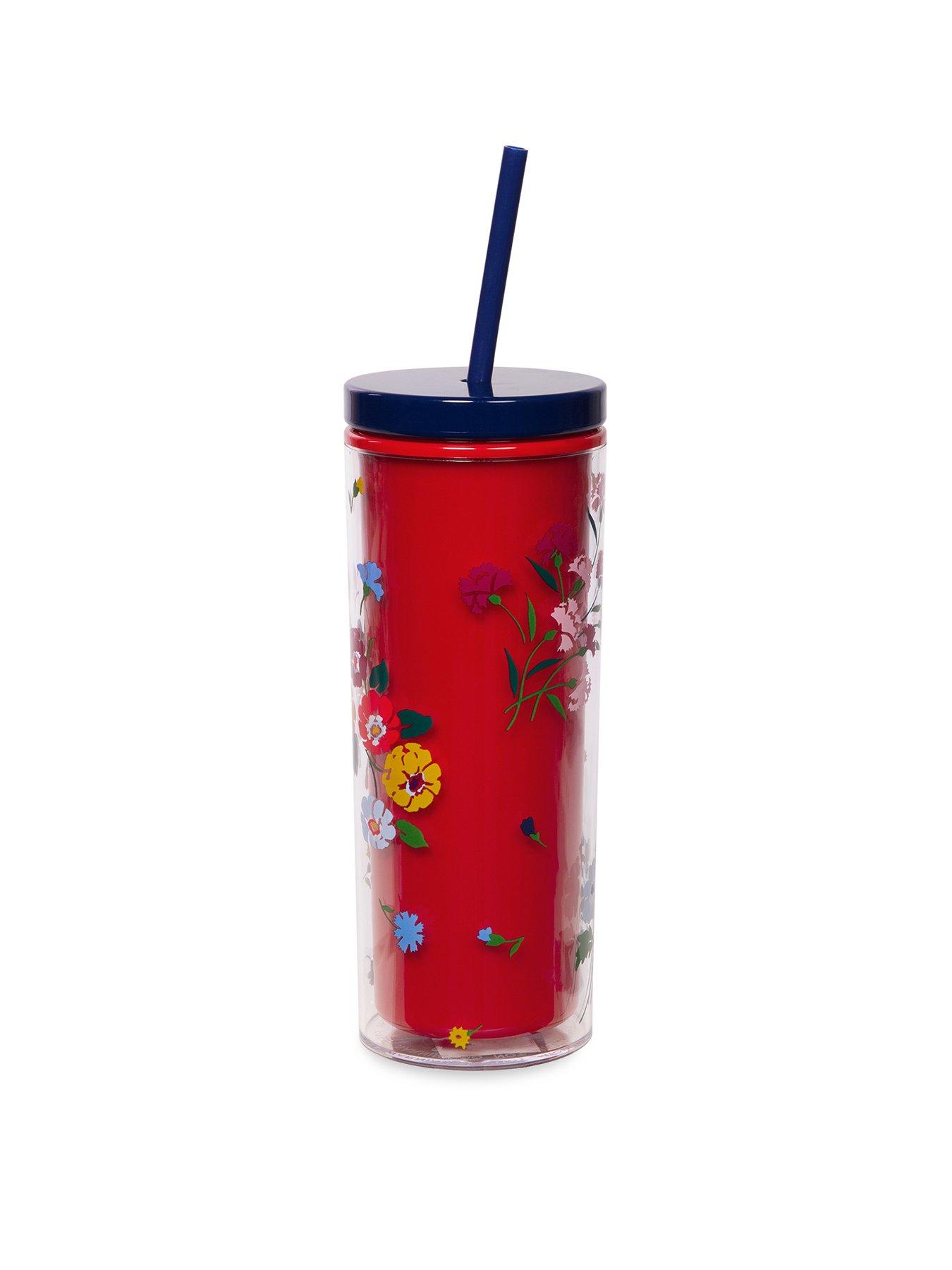 Product photograph of Kate Spade New York Acrylic Tumbler With Straw Bouquet Toss from very.co.uk