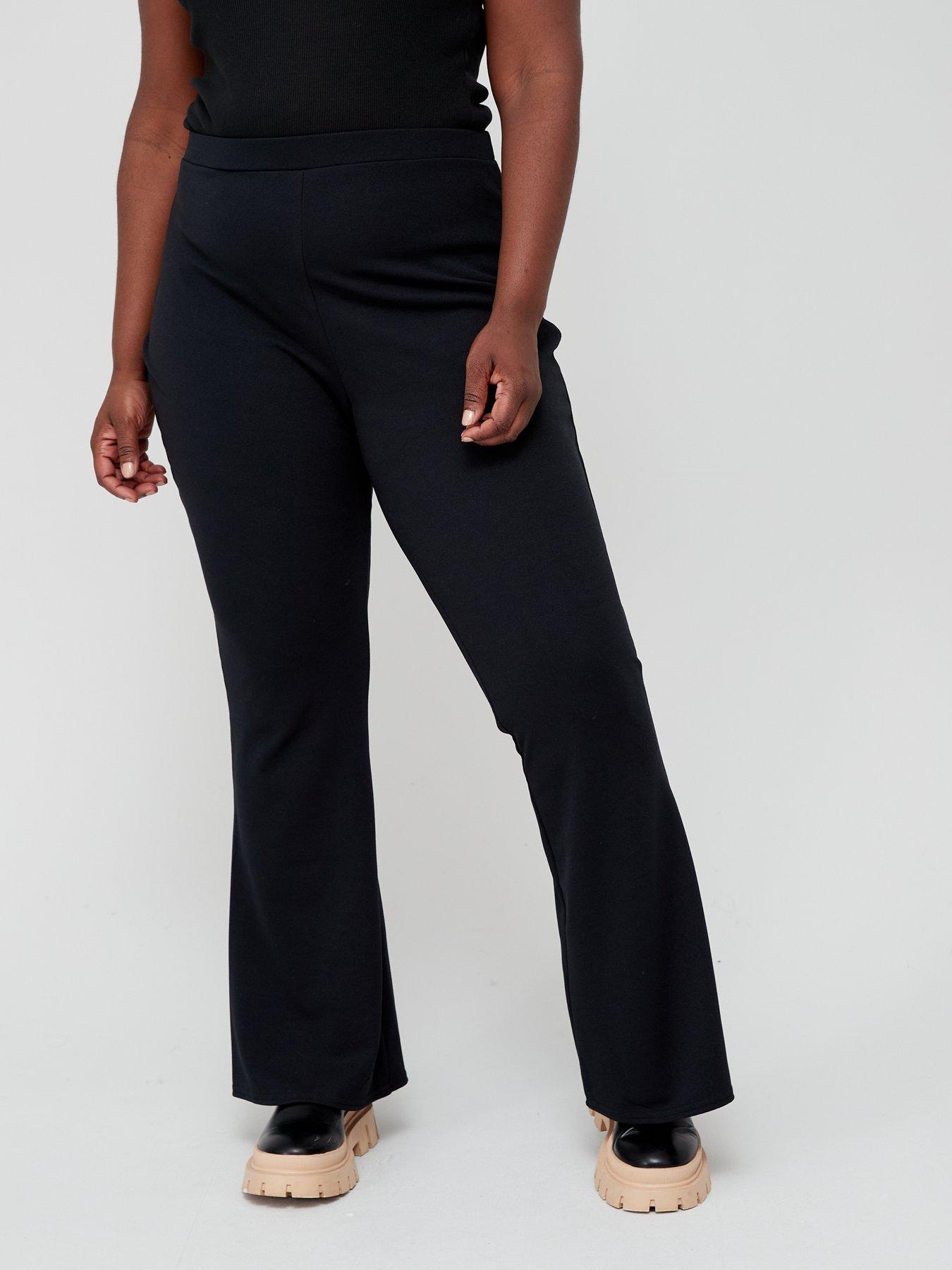 Dagmar Jersey Pants black-light grey allover print elegant Fashion Trousers Jersey Pants 