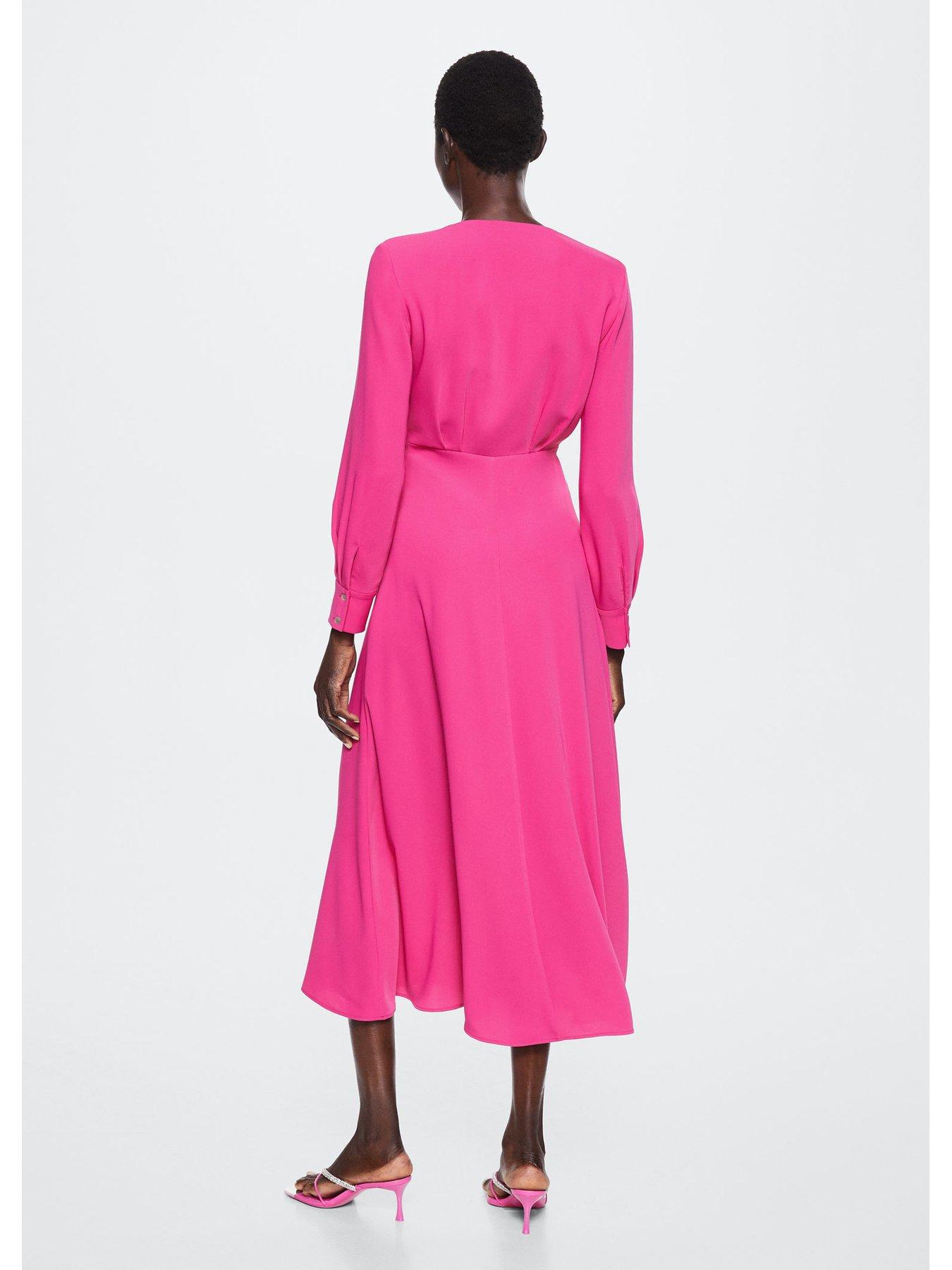 Mango Knot Front Midi Dress | very.co.uk